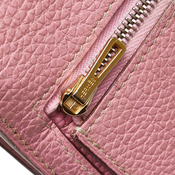 エルメス ドゴンロング 長財布 ピンク系 トゴ レディース HERMES 【中古】