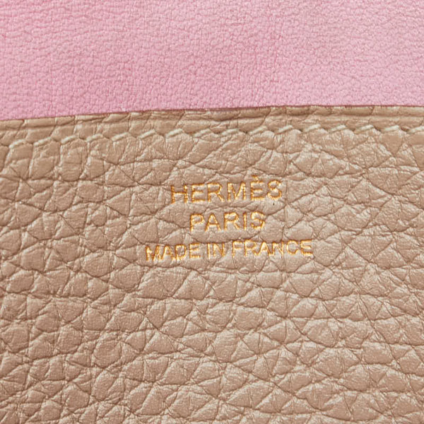 エルメス ドゴンロング 長財布 ピンク系 トゴ レディース HERMES 【中古】