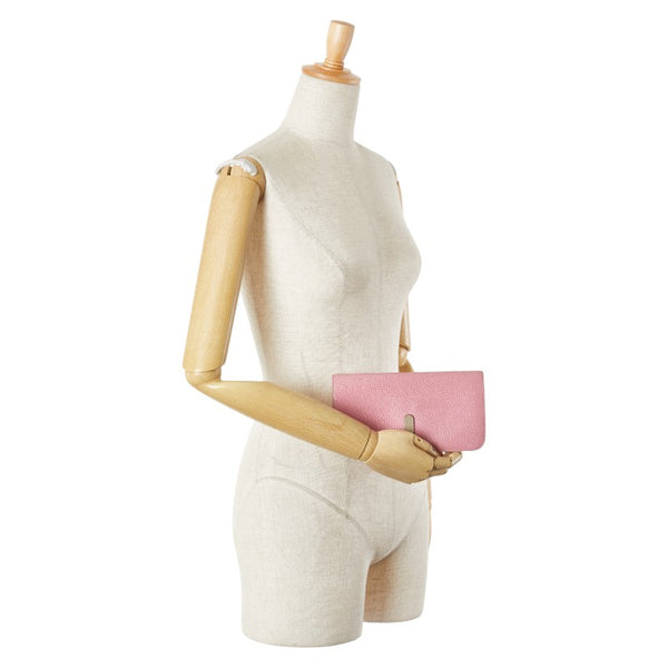 エルメス ドゴンロング 長財布 ピンク系 トゴ レディース HERMES 【中古】