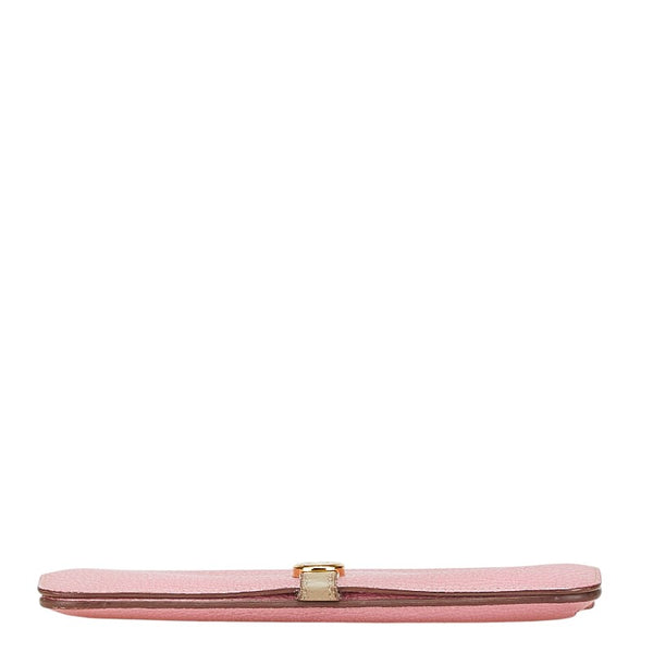 エルメス ドゴンロング 長財布 ピンク系 トゴ レディース HERMES 【中古】