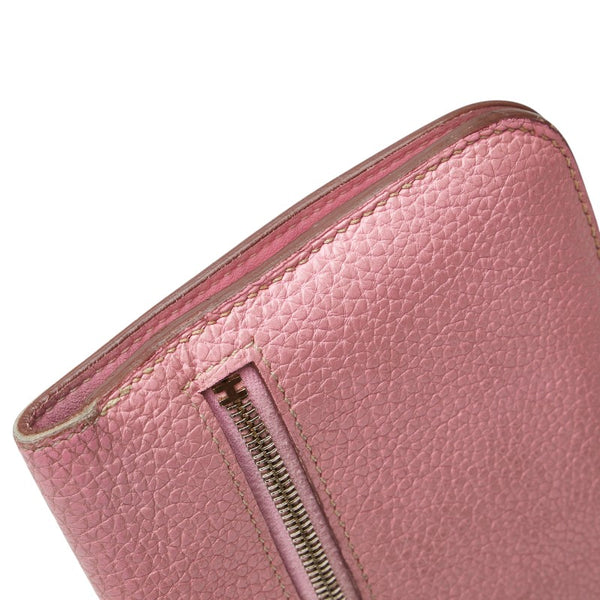 エルメス ドゴンロング 長財布 ピンク系 トゴ レディース HERMES 【中古】