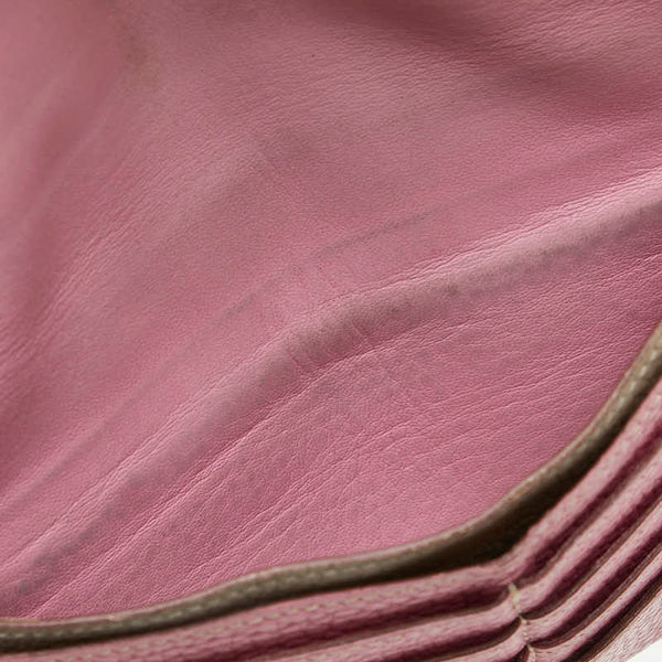 エルメス ドゴンロング 長財布 ピンク系 トゴ レディース HERMES 【中古】