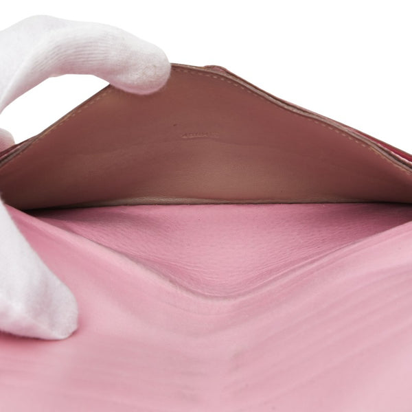 エルメス ドゴンロング 長財布 ピンク系 トゴ レディース HERMES 【中古】