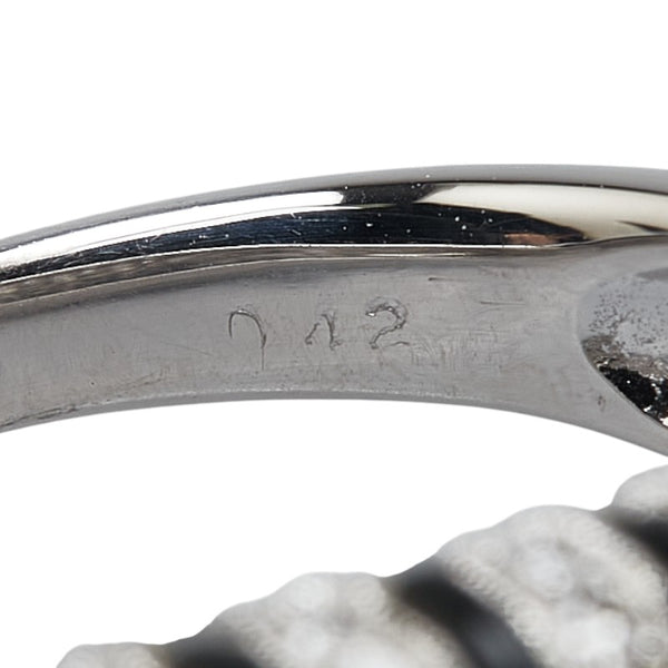 K18WG ホワイトゴールド ダイヤ0.42ct リング 指輪 レディース 11.5号 【中古】