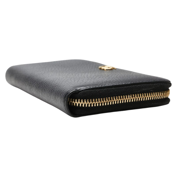 グッチ GGマーモント 長財布 ラウンドファスナー 456117 ブラック レザー メンズ GUCCI 【中古】
