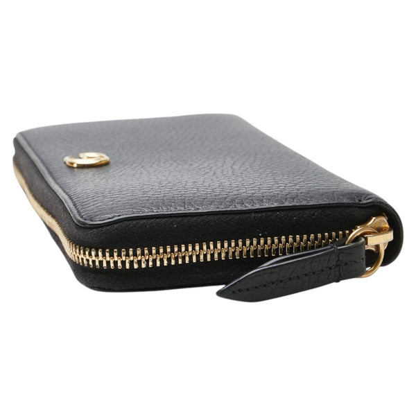 グッチ GGマーモント 長財布 ラウンドファスナー 456117 ブラック レザー メンズ GUCCI 【中古】