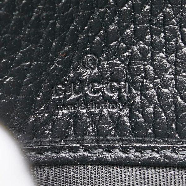 グッチ GGマーモント 長財布 ラウンドファスナー 456117 ブラック レザー メンズ GUCCI 【中古】