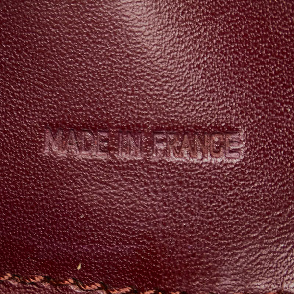 カルティエ マストライン 斜め掛け ショルダーバッグ レッド レザー レディース CARTIER 【中古】