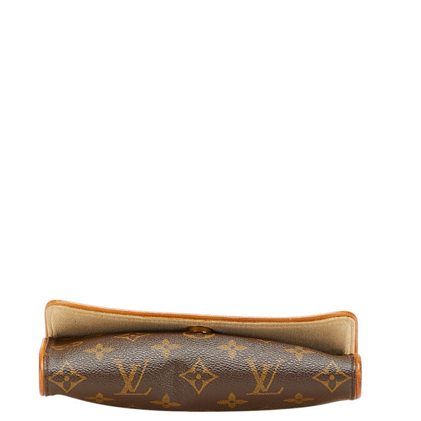 ルイ ヴィトン モノグラム ポシェット ツインPM ポシェット ポーチ M51854 ブラウン PVC レザー レディース LOUIS VUITTON 【中古】