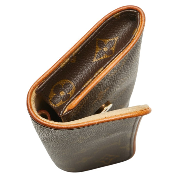 ルイ ヴィトン モノグラム ポシェット ツインPM ポシェット ポーチ M51854 ブラウン PVC レザー レディース LOUIS VUITTON 【中古】