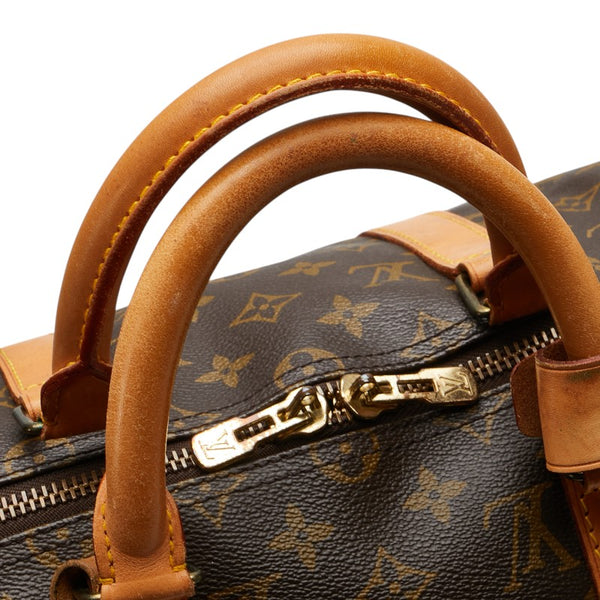 ルイ ヴィトン モノグラム キーポル50 ボストンバッグ トラベルバッグ M41426 ブラウン PVC レザー レディース LOUIS VUITTON 【中古】