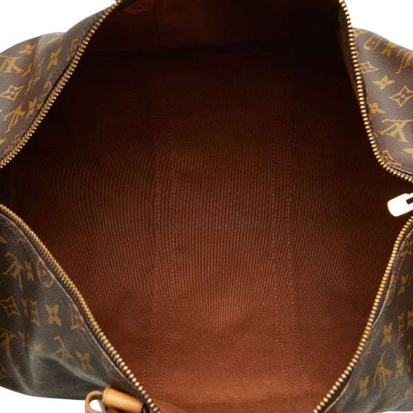 ルイ ヴィトン モノグラム キーポル50 ボストンバッグ トラベルバッグ M41426 ブラウン PVC レザー レディース LOUIS VUITTON 【中古】