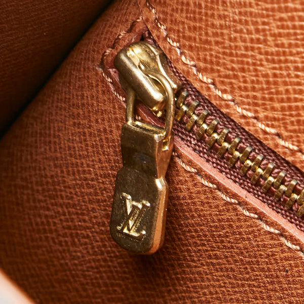 ルイ ヴィトン モノグラム サンクルーMM 斜め掛け ショルダーバッグ M51243 ブラウン PVC レザー レディース LOUIS VUITTON 【中古】