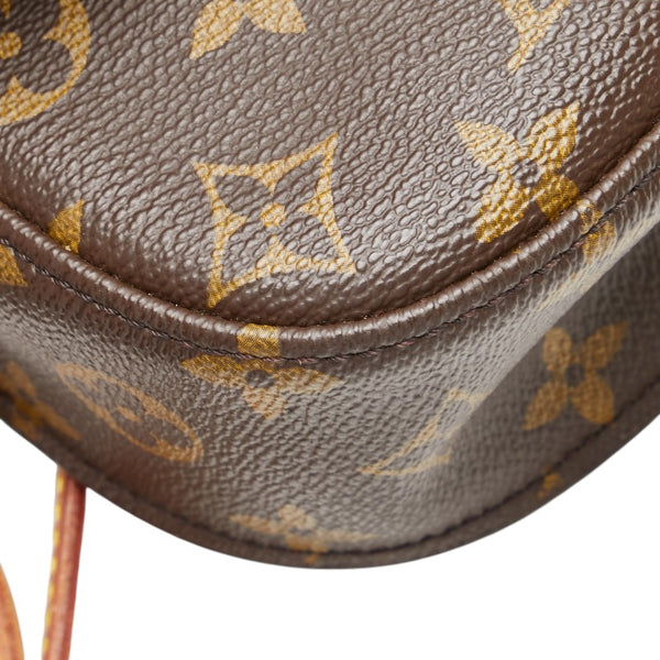 ルイ ヴィトン モノグラム サンクルーMM 斜め掛け ショルダーバッグ M51243 ブラウン PVC レザー レディース LOUIS VUITTON 【中古】