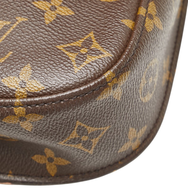 ルイ ヴィトン モノグラム サンクルーMM 斜め掛け ショルダーバッグ M51243 ブラウン PVC レザー レディース LOUIS VUITTON 【中古】