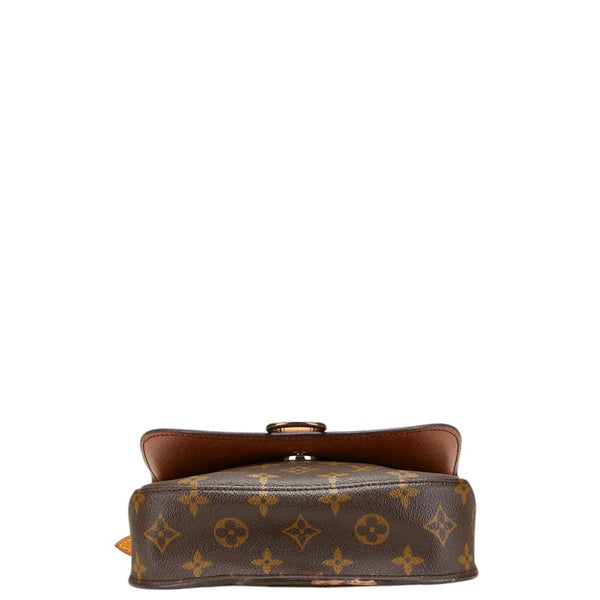 ルイ ヴィトン モノグラム サンクルーMM 斜め掛け ショルダーバッグ M51243 ブラウン PVC レザー レディース LOUIS VUITTON 【中古】