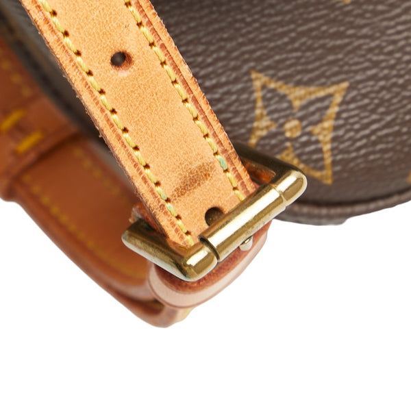 ルイ ヴィトン モノグラム サンクルーMM 斜め掛け ショルダーバッグ M51243 ブラウン PVC レザー レディース LOUIS VUITTON 【中古】