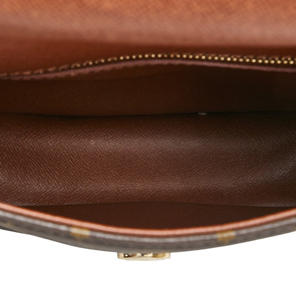 ルイ ヴィトン モノグラム サンクルーMM 斜め掛け ショルダーバッグ M51243 ブラウン PVC レザー レディース LOUIS VUITTON 【中古】
