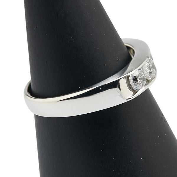 Pt900 プラチナ ダイヤ1.00ct 一文字 リング 指輪 レディース 11.5号 【中古】