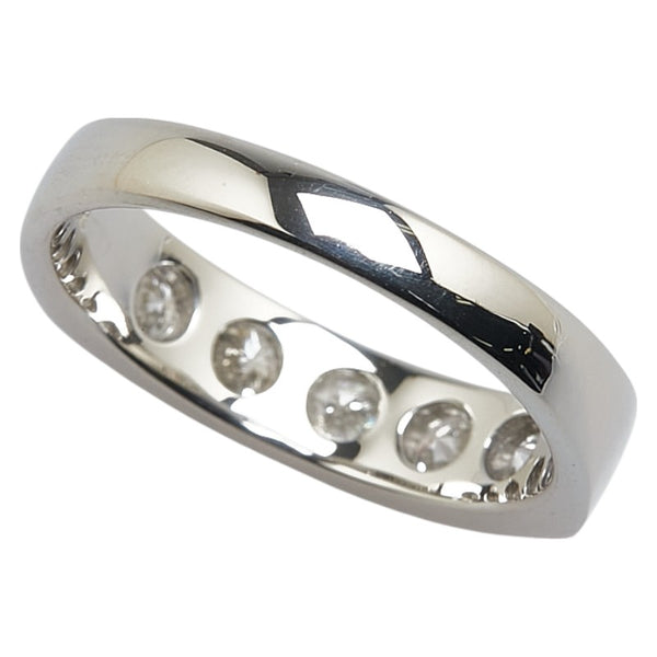 Pt900 プラチナ ダイヤ1.00ct 一文字 リング 指輪 レディース 11.5号 【中古】