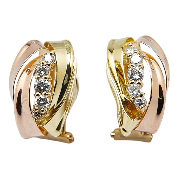 K18YG イエローゴールド ダイヤ0.30ct イヤリング レディース 【中古】