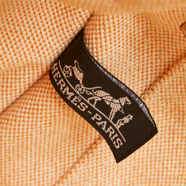 エルメス ニュー フールトゥ トートMM ハンドバッグ トートバッグ オレンジ キャンバス レディース HERMES 【中古】