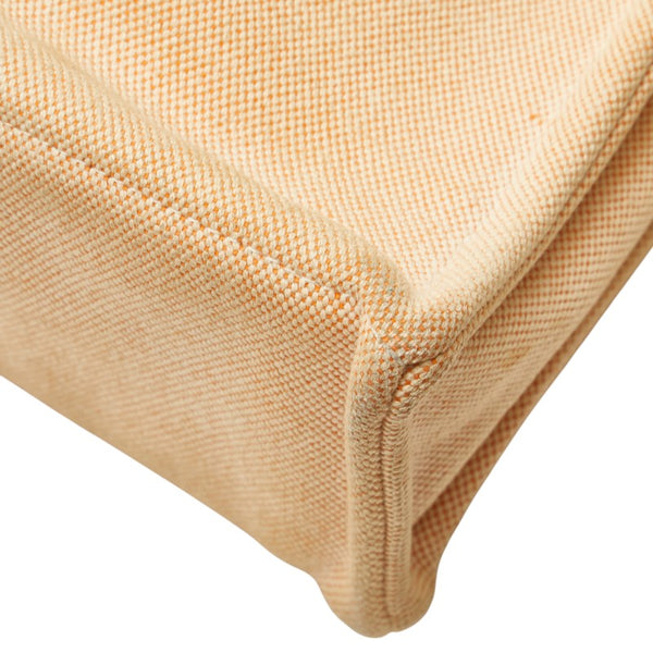 エルメス ニュー フールトゥ トートMM ハンドバッグ トートバッグ オレンジ キャンバス レディース HERMES 【中古】