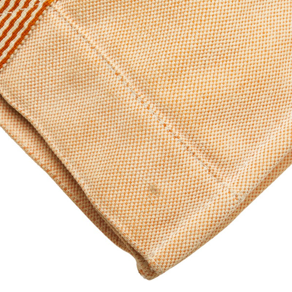 エルメス ニュー フールトゥ トートMM ハンドバッグ トートバッグ オレンジ キャンバス レディース HERMES 【中古】