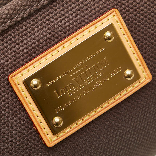ルイ ヴィトン アンティグア ポシェットプラットPM コスメポーチ M40069 ブラウン キャンバス レディース LOUIS VUITTON 【中古】