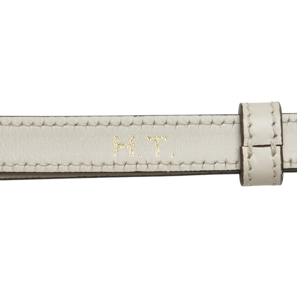 グッチ GGマーモント ショルダーバッグ 550129 ホワイト ゴールド レザー レディース GUCCI 【中古】