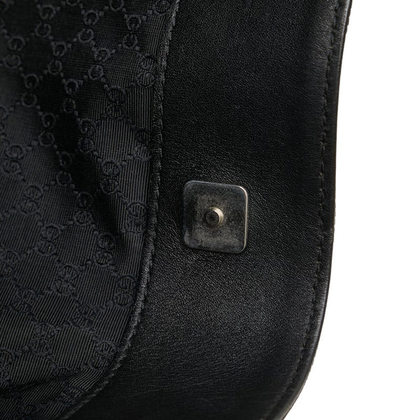 グッチ シェリーライン ショルダーバッグ トートバッグ 73983 ブラック マルチカラー デニム レザー レディース GUCCI 【中古】