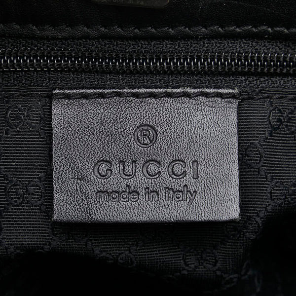 グッチ シェリーライン ショルダーバッグ トートバッグ 73983 ブラック マルチカラー デニム レザー レディース GUCCI 【中古】