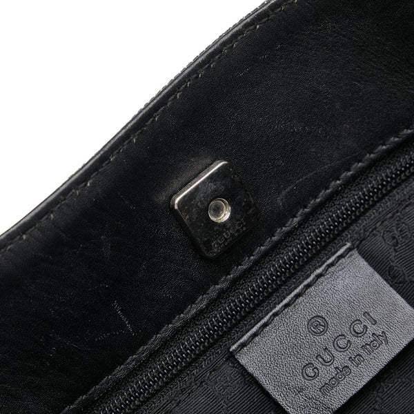 グッチ シェリーライン ショルダーバッグ トートバッグ 73983 ブラック マルチカラー デニム レザー レディース GUCCI 【中古】