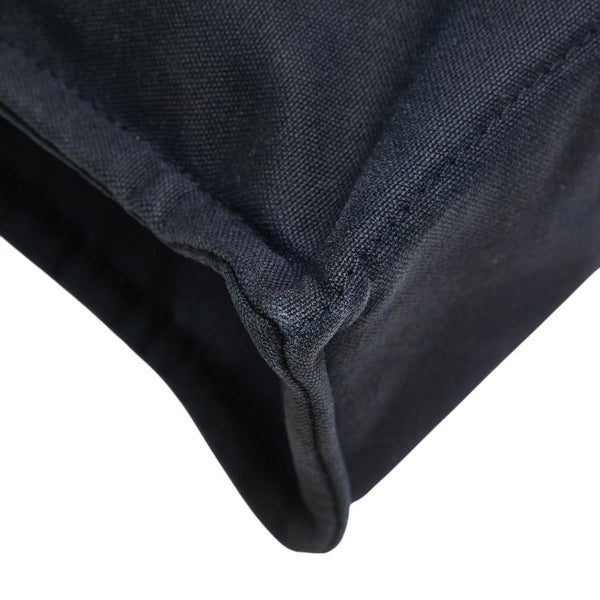 エルメス フールトゥPM ハンドバッグ トートバッグ ネイビー ブラウン キャンバス レディース HERMES 【中古】