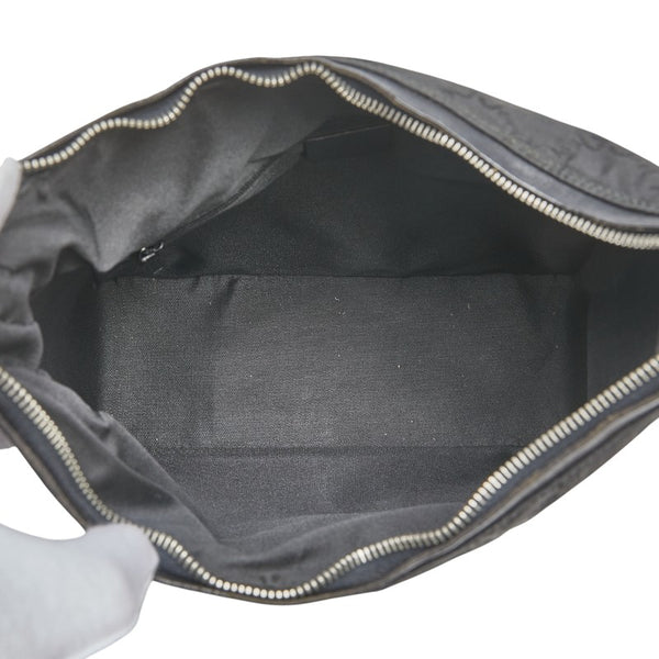 グッチ GGキャンバス トートバッグ ワンショルダーバッグ 001.3766.3444 ブラック キャンバス レザー レディース GUCCI 【中古】