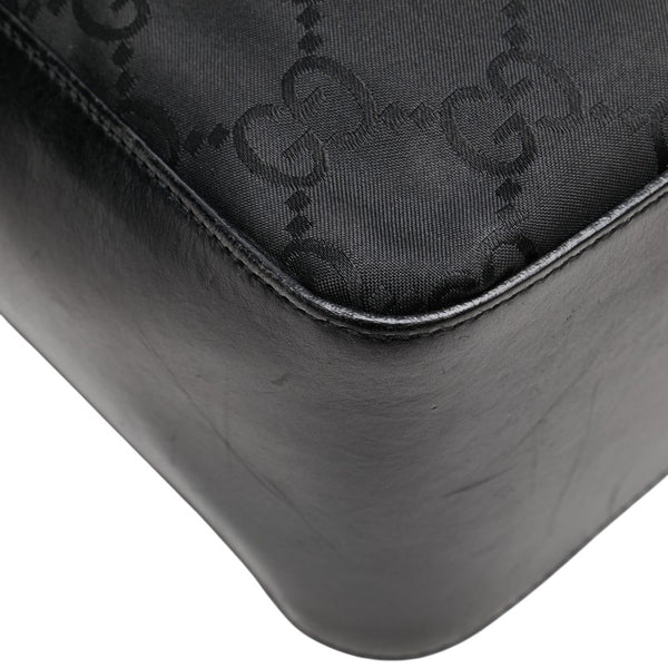 グッチ GGキャンバス トートバッグ ワンショルダーバッグ 001.3766.3444 ブラック キャンバス レザー レディース GUCCI 【中古】