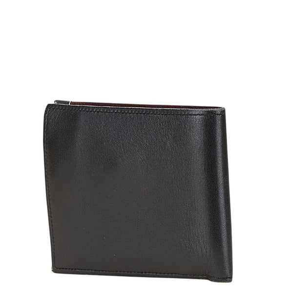 カルティエ マストライン 二つ折り財布 ブラック レザー メンズ CARTIER 【中古】