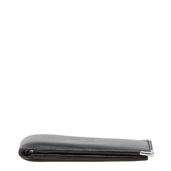 カルティエ マストライン 二つ折り財布 ブラック レザー メンズ CARTIER 【中古】