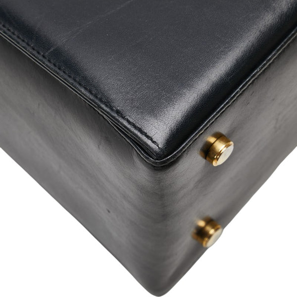 サルヴァトーレフェラガモ ガンチーニ ハンドバッグ ショルダーバッグ 2WAY E210536 ブラック レザー レディース Salvatore Ferragamo 【中古】