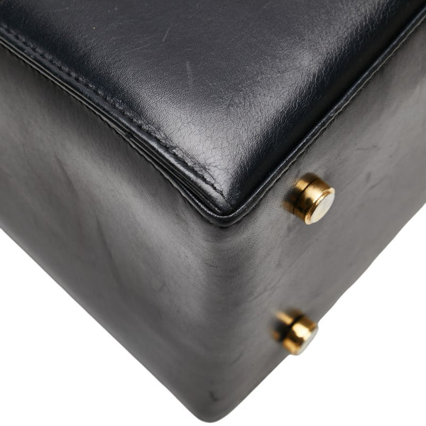 サルヴァトーレフェラガモ ガンチーニ ハンドバッグ ショルダーバッグ 2WAY E210536 ブラック レザー レディース Salvatore Ferragamo 【中古】