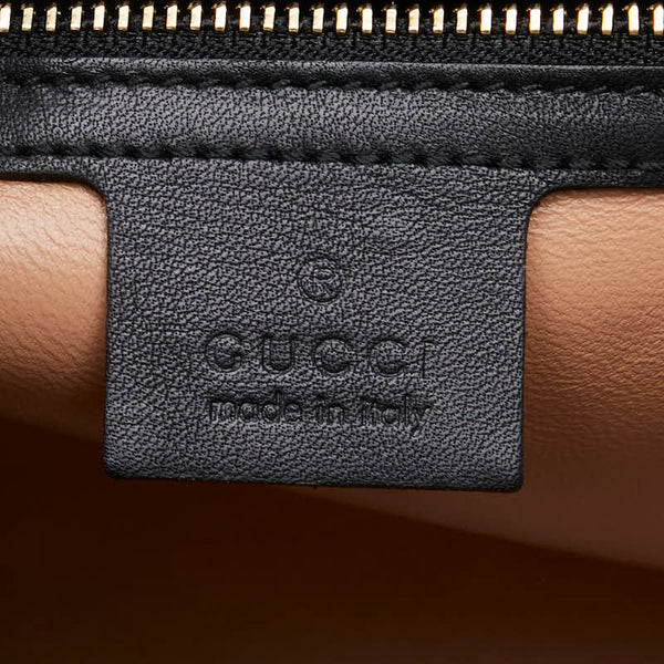 グッチ バンブー ニムフェア パイソン ハンドバッグ ショルダーバッグ 2WAY 453767 ベージュ ブラック レザー レディース GUCCI 【中古】