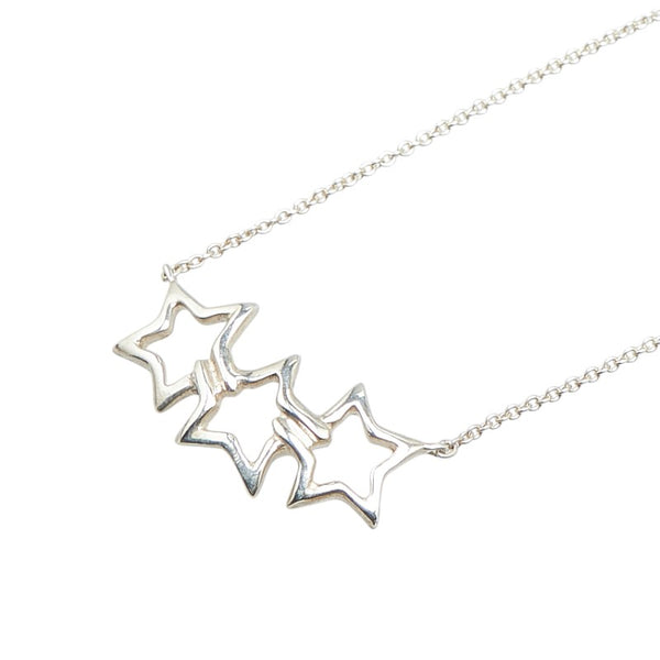 ティファニー トリプルスター ネックレス SV925 シルバー レディース TIFFANY&Co. 【中古】