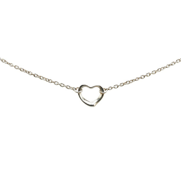 ティファニー エルサ ペレッティ 3P オープンハート  ネックレス スターリングシルバー レディース TIFFANY&Co. 【中古】