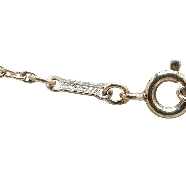 ティファニー エルサ ペレッティ 3P オープンハート  ネックレス スターリングシルバー レディース TIFFANY&Co. 【中古】