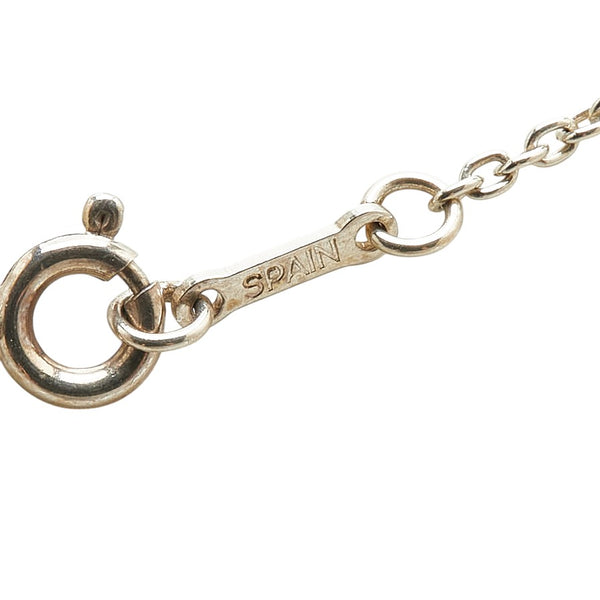 ティファニー エルサ ペレッティ 3P オープンハート  ネックレス スターリングシルバー レディース TIFFANY&Co. 【中古】
