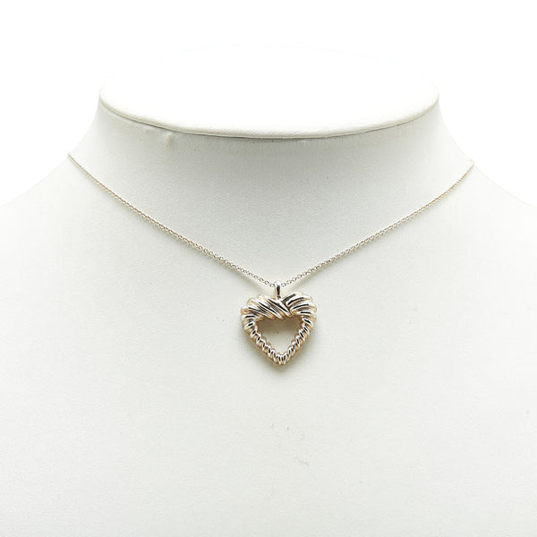 ティファニー ツイストハート ネックレス SV925 シルバー レディース TIFFANY&Co. 【中古】