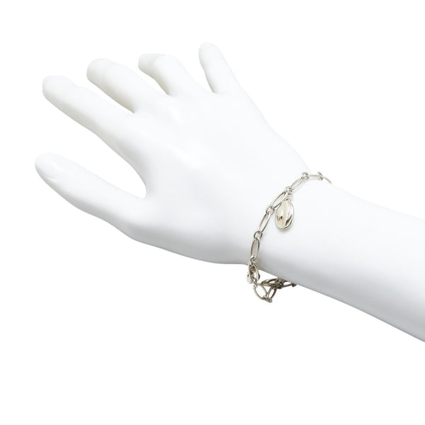 ティファニー エルサ ペレッティ 5チャーム ブレスレット SV925 シルバー レディース TIFFANY&Co. 【中古】