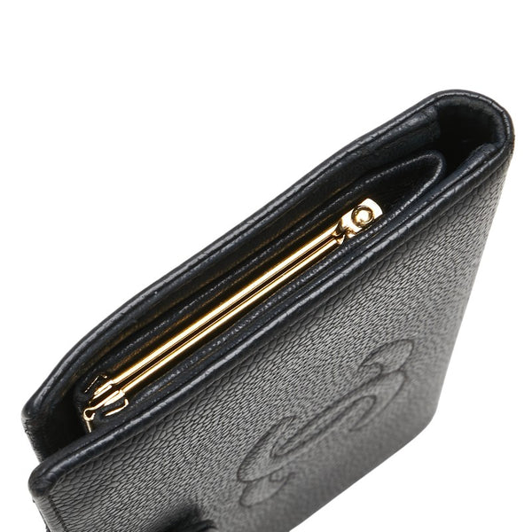 シャネル ココマーク 長財布 ブラック キャビアスキン レディース CHANEL 【中古】