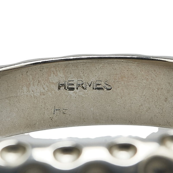 エルメス ドット モチーフ スカーフリング シルバー メタル レディース HERMES 【中古】