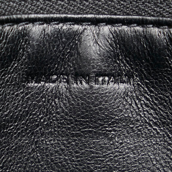 サンローラン クラッチバッグ セカンドバッグ ブラック レザー レディース SAINT LAURENT 【中古】